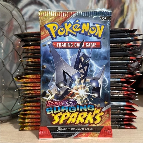 pokemon tcg surging sparks booster box TCG: Scarlet & Violet colour foil promo card of Magneton Pokemon Booster Pack Pokemon TCG: